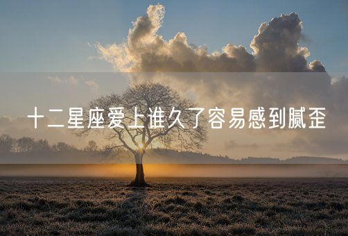 十二星座爱上谁久了容易感到腻歪(图1)