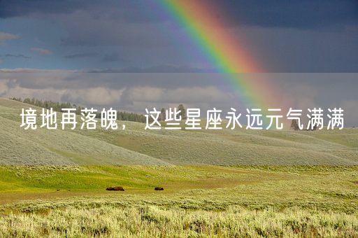 境地再落魄，这些星座永远元气满满(图1)