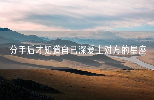 分手后才知道自己深爱上对方的星座(图1)