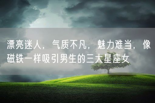 漂亮迷人,气质不凡,魅力难当,像磁铁一样吸引男生的三大星座女(图1) 漂亮迷人,气质不凡,魅力难当,像磁铁一样吸引男生的三大星座女(图1)