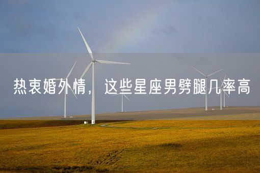 热衷婚外情,这些星座男劈腿几率高(图1) 热衷婚外情,这些星座男劈腿几率高(图1)