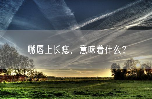 嘴唇上长痣,意味着什么?(图1) 嘴唇上长痣,意味着什么?(图1)