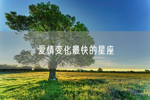 爱情变化最快的星座(图1) 爱情变化最快的星座(图1)