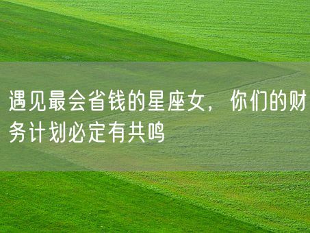 遇见最会省钱的星座女,你们的财务计划必定有共鸣(图1) 遇见最会省钱的星座女,你们的财务计划必定有共鸣(图1)