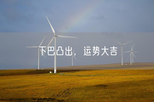 下巴凸出，运势大吉(图1)