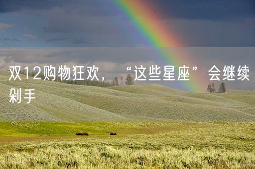 双12购物狂欢,“这些星座”会继续剁手(图1) 双12购物狂欢,“这些星座”会继续剁手(图1)