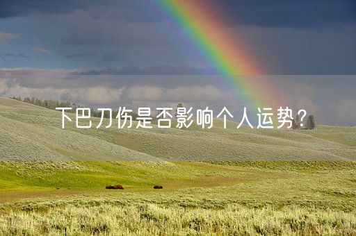 下巴刀伤是否影响个人运势?(图1) 下巴刀伤是否影响个人运势?(图1)