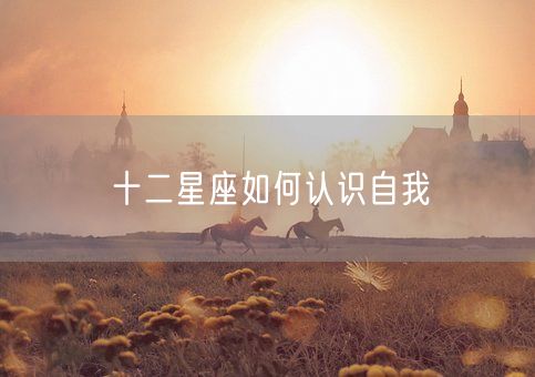十二星座如何认识自我(图1) 十二星座如何认识自我(图1)