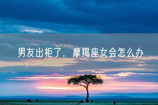 男友出柜了，摩羯座女会怎么办(图1)