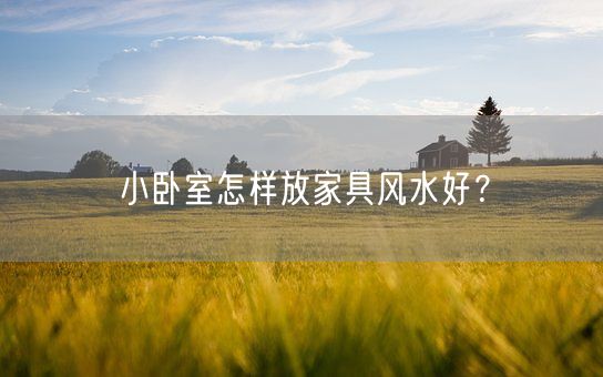 小卧室怎样放家具风水好？(图1)