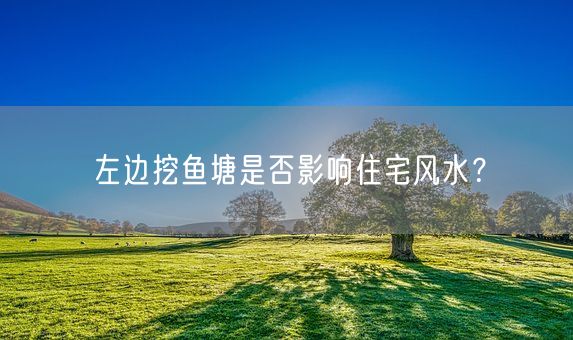 左边挖鱼塘是否影响住宅风水？(图1)