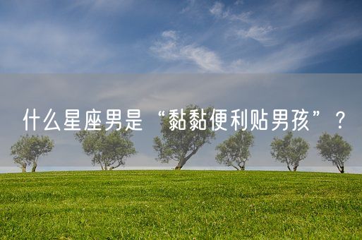 什么星座男是“黏黏便利贴男孩”？(图1)