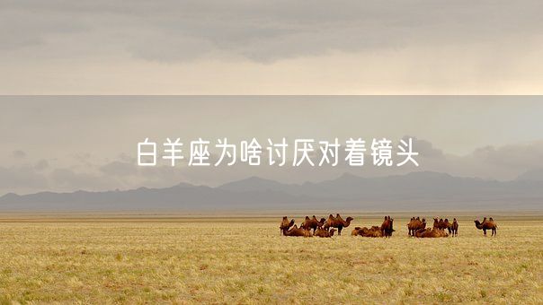 白羊座为啥讨厌对着镜头(图1)