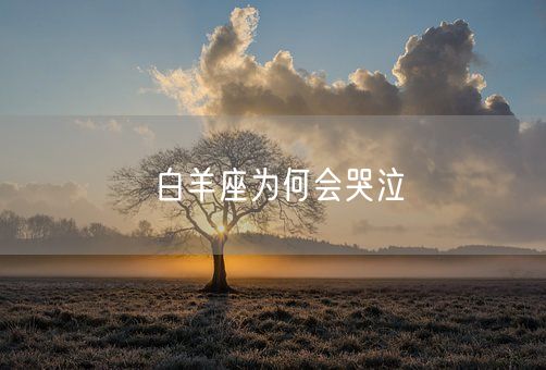 白羊座为何会哭泣(图1)