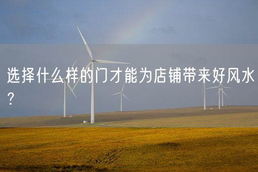 选择什么样的门才能为店铺带来好风水？(图1)