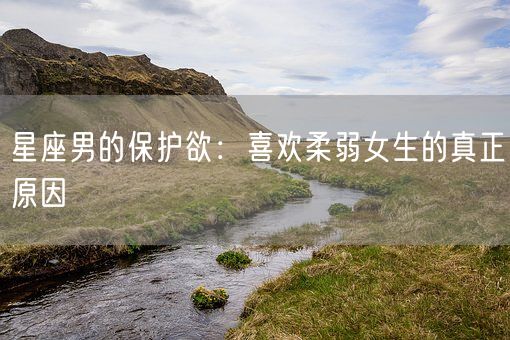 星座男的保护欲：喜欢柔弱女生的真正原因(图1)