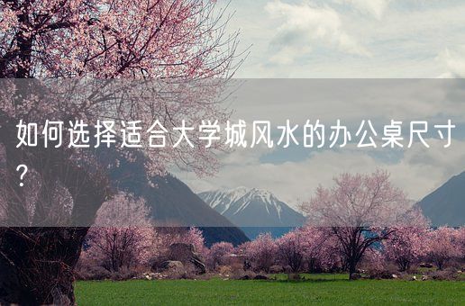 如何选择适合大学城风水的办公桌尺寸？(图1)