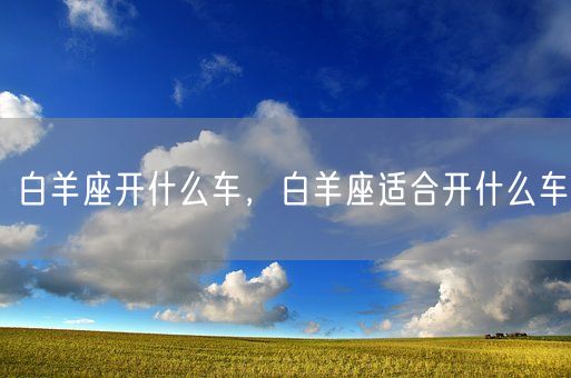白羊座开什么车，白羊座适合开什么车(图1)
