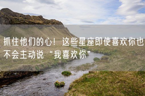 抓住他们的心！这些星座即使喜欢你也不会主动说“我喜欢你”(图1)