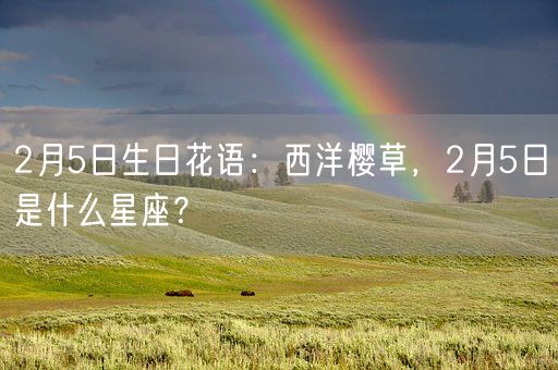 2月5日生日花语：西洋樱草，2月5日是什么星座？(图1)