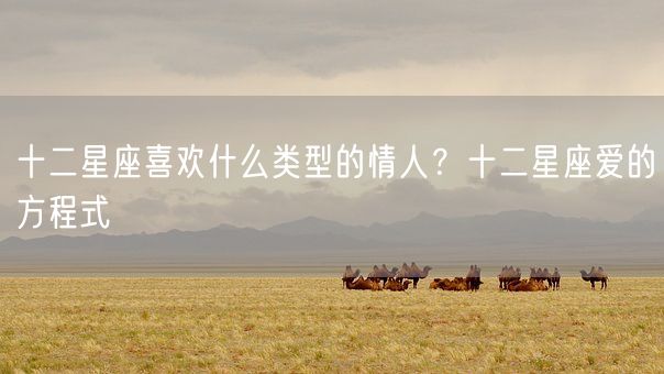 十二星座喜欢什么类型的情人？十二星座爱的方程式(图1)