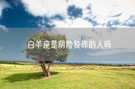 白羊座是阴险狡诈的人吗(图1)