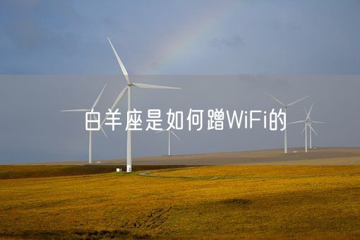 白羊座是如何蹭WiFi的(图1)