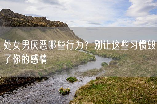 处女男厌恶哪些行为？别让这些习惯毁了你的感情(图1)