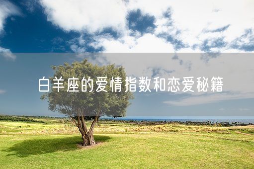 白羊座的爱情指数和恋爱秘籍(图1)
