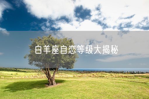 白羊座自恋等级大揭秘(图1)