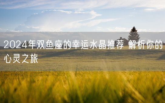 2024年双鱼座的幸运水晶推荐 解析你的心灵之旅(图1)
