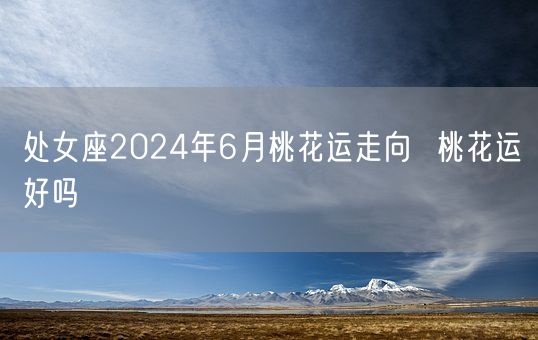 处女座2024年6月桃花运走向  桃花运好吗(图1)