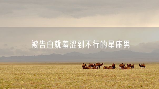 被告白就羞涩到不行的星座男(图1) 被告白就羞涩到不行的星座男(图1)