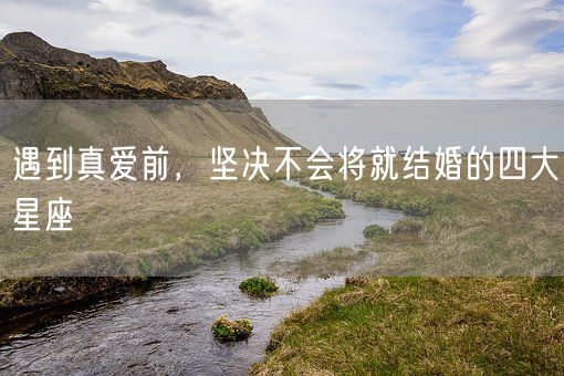 遇到真爱前,坚决不会将就结婚的四大星座(图1) 遇到真爱前,坚决不会将就结婚的四大星座(图1)