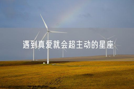 遇到真爱就会超主动的星座(图1)