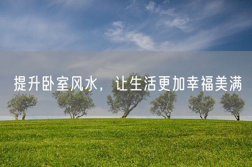 提升卧室风水，让生活更加幸福美满(图1)