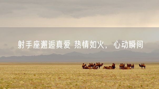 射手座邂逅真爱 热情如火，心动瞬间(图1)