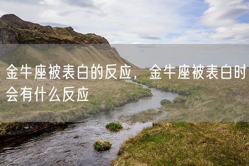 金牛座被表白的反应,金牛座被表白时会有什么反应(图1) 金牛座被表白的反应,金牛座被表白时会有什么反应(图1)
