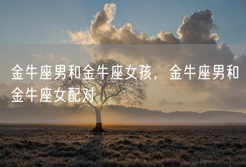 金牛座男和金牛座女孩,金牛座男和金牛座女配对(图1) 金牛座男和金牛座女孩,金牛座男和金牛座女配对(图1)