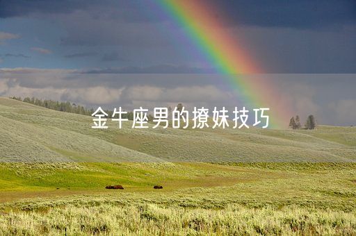 金牛座男的撩妹技巧(图1) 金牛座男的撩妹技巧(图1)