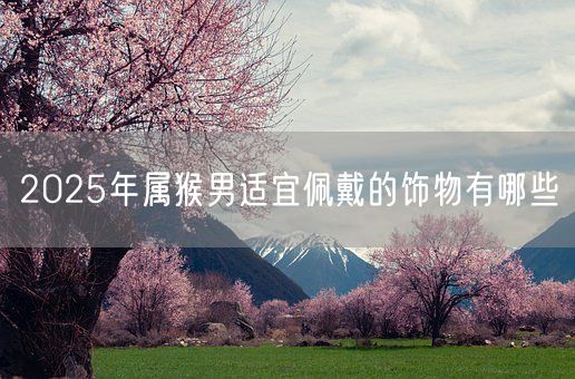 2025年属猴男适宜佩戴的饰物有哪些(图1)