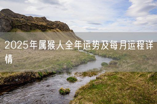 2025年属猴人全年运势及每月运程详情(图1)