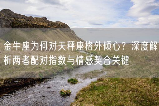 金牛座为何对天秤座格外倾心?深度解析两者配对指数与情感契合关键(图1) 金牛座为何对天秤座格外倾心?深度解析两者配对指数与情感契合关键(图1)