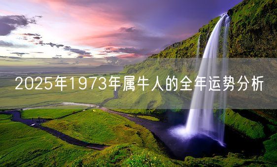 2025年1973年属牛人的全年运势分析(图1)