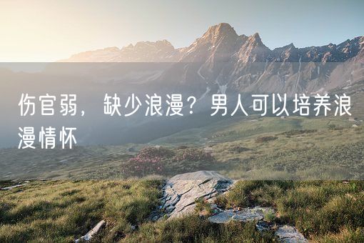 伤官弱，缺少浪漫？男人可以培养浪漫情怀(图1)