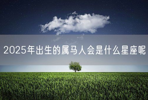 2025年出生的属马人会是什么星座呢(图1)