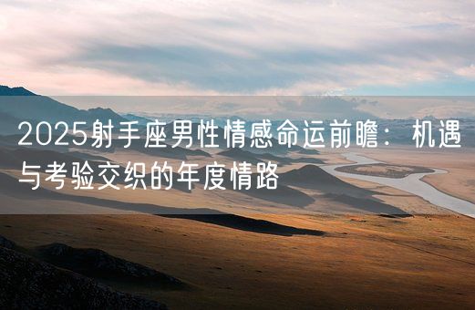 2025射手座男性情感命运前瞻：机遇与考验交织的年度情路(图1)