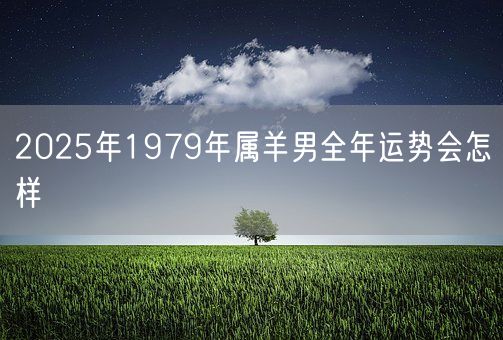 2025年1979年属羊男全年运势会怎样(图1)