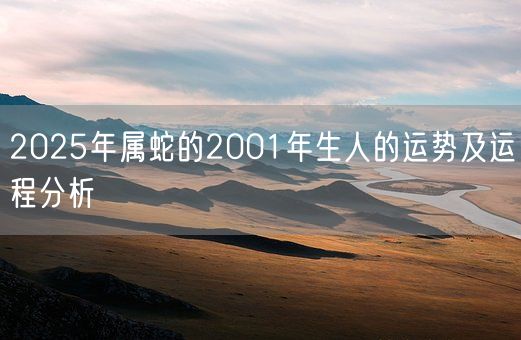 2025年属蛇的2001年生人的运势及运程分析(图1)