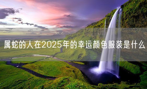 属蛇的人在2025年的幸运颜色服装是什么(图1)
